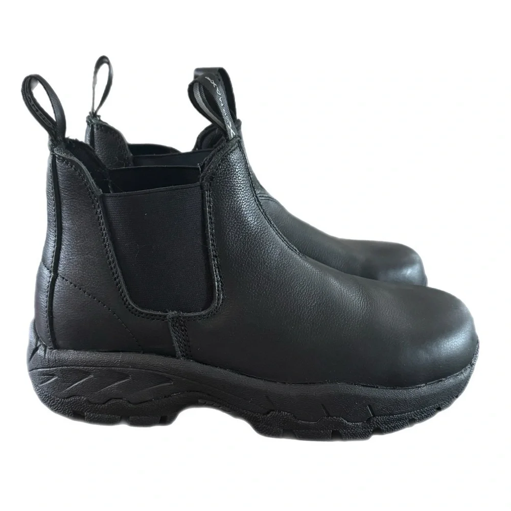 SR MAX Men’s Black Leather Tulsa MaxTRAX Composite Toe Romeo Boots Sz 7.5